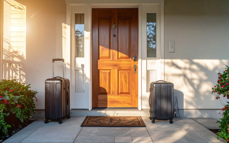 (A l'approche des vacances, prenez vos précautions avant de quitter votre domicile - Visuel créé à l'aide de l'IA)