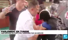 Parlement en Tunisie : Abir Moussi du parti PDL agressée par un député
