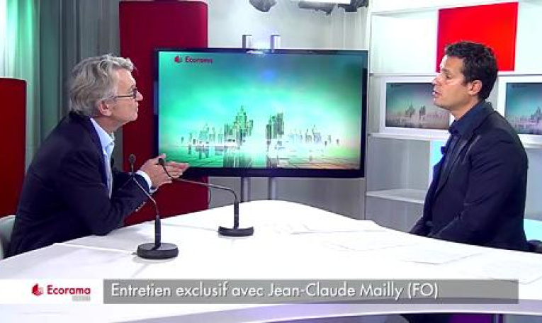 Jean-Claude Mailly : "Cette nomination est une erreur", à propos du choix de François Hollande de soutenir François Villeroy de Galhau à la tête de la Banque de France.(VIDEO)