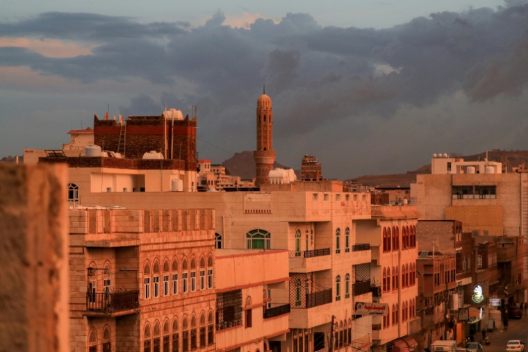 La ville Sanaa, contrôlée par les Houthis, le 13 octobre 2026 au Yémen ( AFP / Mohammed HUWAIS )