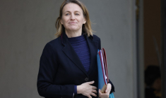 Astrid Panosyan-Bouvet à Paris, le 13 février 2025. ( AFP / LUDOVIC MARIN )