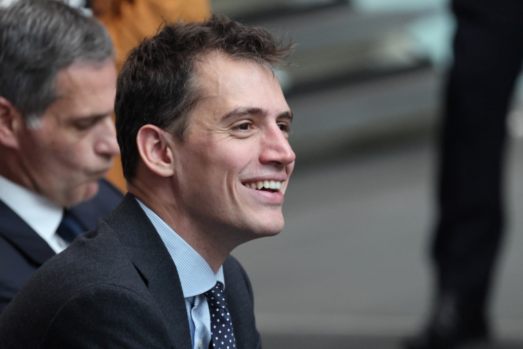 Arthur Mensch à Londres, au Royaume-Uni, le 9 juillet 2025. ( POOL / LUDOVIC MARIN )