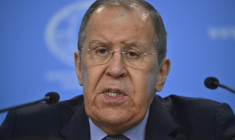 Sergueï Lavrov à Moscou, le 18 janvier 2024. ( AFP / ALEXANDER NEMENOV )