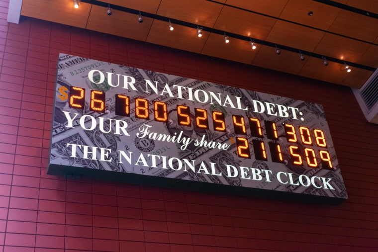 L'horloge de la dette aux Etats-Unis. (cr&eacute;dit : Michael Vi-stock.adobe.com)