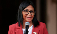 Le président intérimaire du Venezuela, Delcy Rodriguez