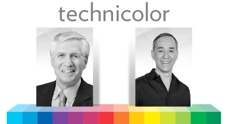 Bruce Hack, président du conseil d'administration et Frédéric Rose, directeur général de Technicolor. (© Technicolor)