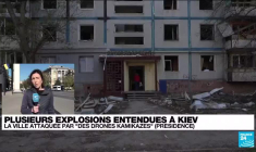 À Kiev, attaques de drones kamikazes