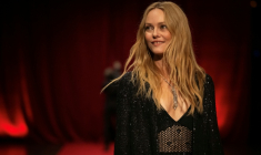 Vanessa Paradis lors de la cérémonie d'ouverture de la 16e édition du festival Lumière à Lyon, le 12 octobre 2024 ( AFP / ARNAUD FINISTRE )