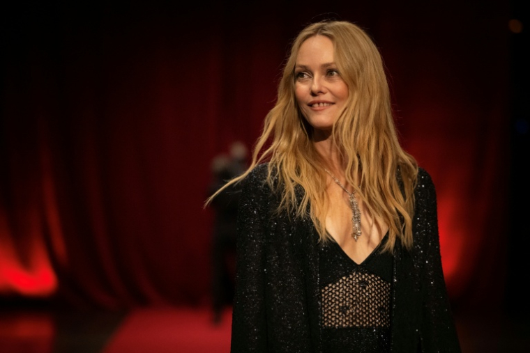 Vanessa Paradis lors de la cérémonie d'ouverture de la 16e édition du festival Lumière à Lyon, le 12 octobre 2024 ( AFP / ARNAUD FINISTRE )