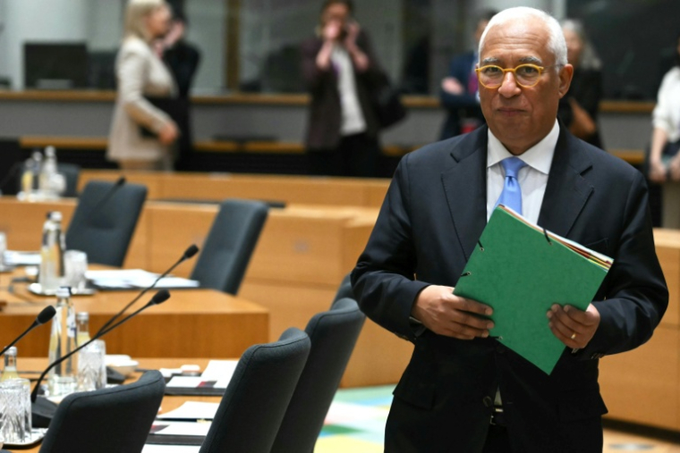 Le président du Conseil européen Antonio Costa, le 19 mars 2026 à Bruxelles ( AFP / NICOLAS TUCAT )