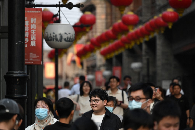 Pékin n'a pas publié mardi ses chiffres mensuels détaillés du chômage chez les 16-24 ans. ( AFP / GREG BAKER )
