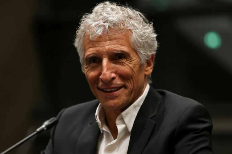 L'animateur Nagui devant la commission d'enquête sur l'audiovisuel public le 1er avril 2026 à l'Assemblée nationale à Paris ( AFP / Anne-Christine POUJOULAT )