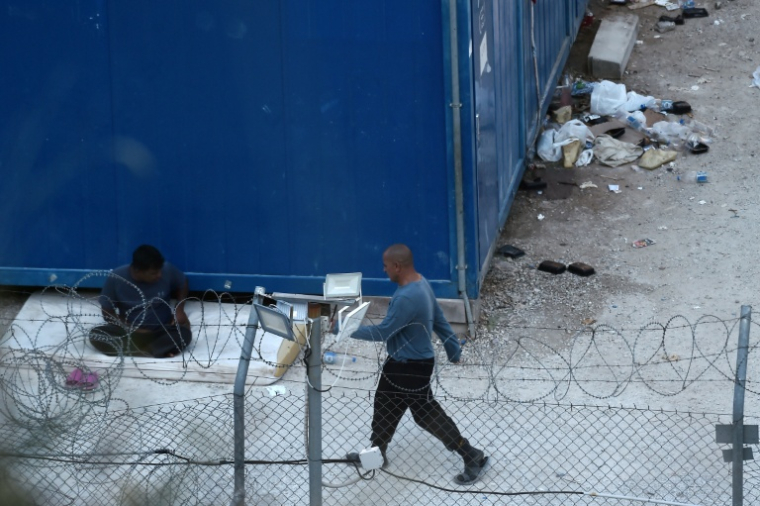 Le centre fermé pour migrants de Sintiki, près de Serrès, dans le nord de la Grèce, le 10 septembre 2026 ( AFP / Sakis Mitrolidis )