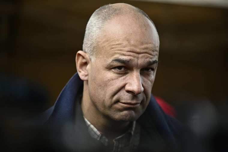 Arnaud Rousseau à Beauvais, le 28 janvier 2024. ( AFP / JULIEN DE ROSA )