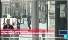 Gabriel Attal est arrivé à l'Elysée pour présenter sa démission au chef de l'Etat