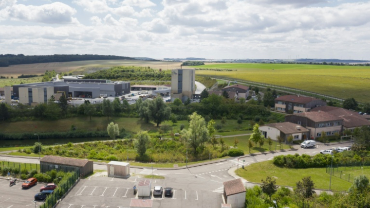 Le site du laboratoire de Cigéo le 8 août 2024 à Bure, dans la Meuse ( AFP / Jean-Christophe VERHAEGEN )