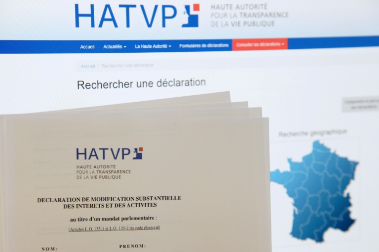 L'activité de la Haute Autorité pour la transparence de la vie publique (HATVP) a atteint en 2025 un niveau inédit, marqué par un volume record de contrôles et un élargissement de ses missions, notamment face aux risques d’ingérence étrangère ( AFP / BERTRAND GUAY )