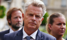 Fabien Roussel, le 23 août 2024, à Paris ( AFP / DIMITAR DILKOFF )