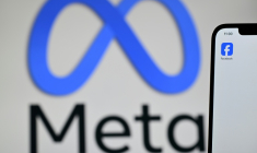 Logo Meta le 20 février 2025 à Guildford, près de Londres. ( AFP / Justin TALLIS )