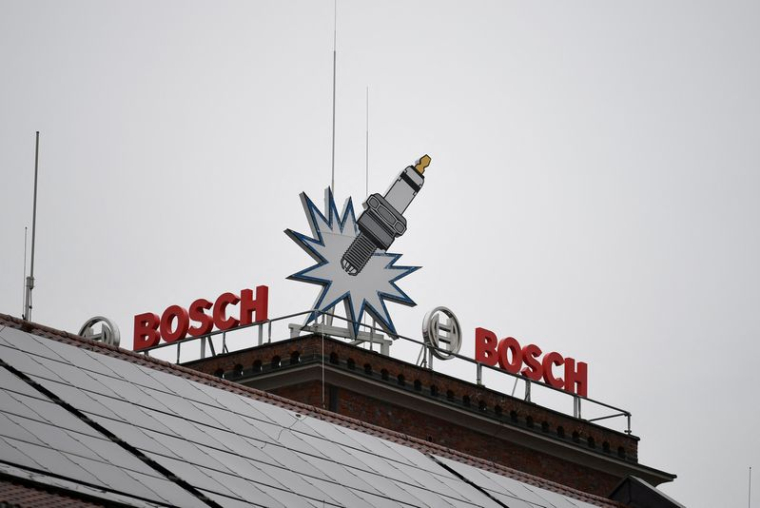 Le logo Bosch sur une à Bamberg