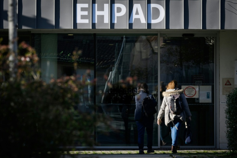 Un Ehpad à Nantes, le 30 novembre 2022 ( AFP / LOIC VENANCE )