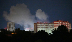 Bombardement russe sur Kiev, le 6 juillet 2026 ( AFP / Sergei SUPINSKY )