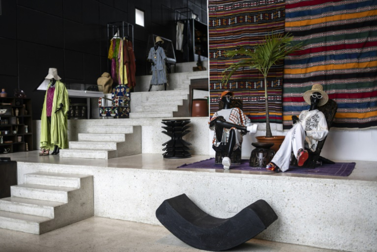 Le concept-store de mode et de décoration de luxe Alára, le 20 août 2025 à Lagos, au Nigeria ( AFP / OLYMPIA DE MAISMONT )