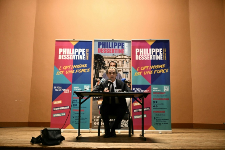 Philippe Dessertine, à Bordeaux le 17 mars 2026 ( AFP / Philippe LOPEZ )