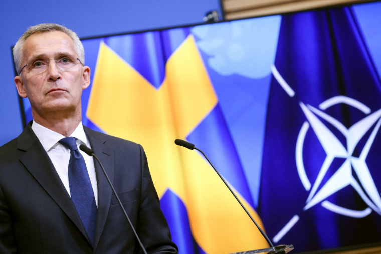 Le secrétaire général de l'Otan Jens Stoltenberg le 27 juin 2022. ( AFP / KENZO TRIBOUILLARD )