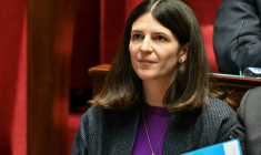 La ministre en charge du Numérique, Clara Chappaz, Clara Chappaz, à l'Assemblée nationale, le 12 février 2025 à Paris ( AFP / Bertrand GUAY )