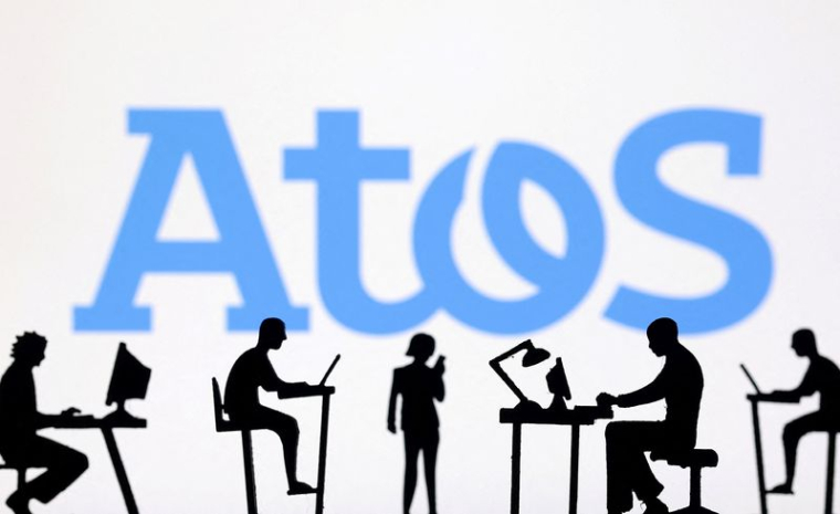 Photo d'illustration du logo d'Atos