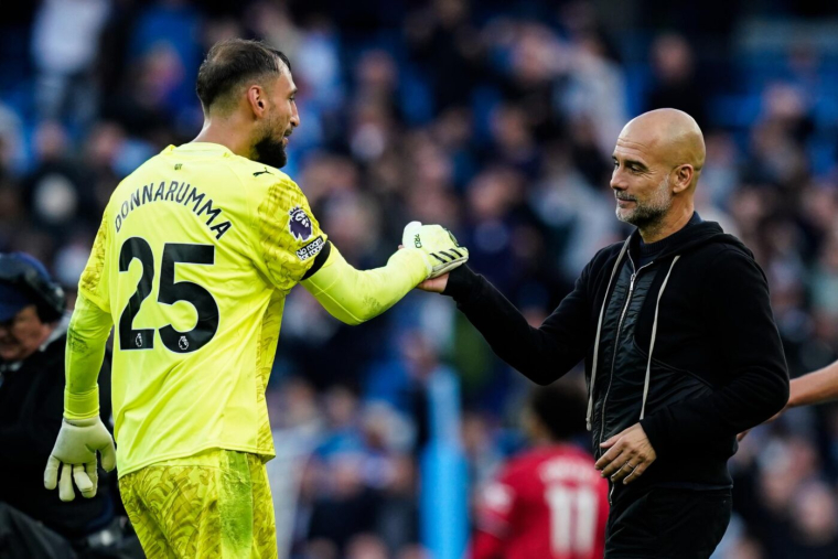 Gianluigi Donnarumma sous le charme de Pep Guardiola