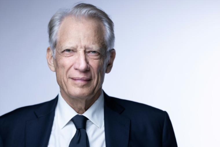 L'ancien Premier ministre Dominique de Villepin à Paris le 4 avril 2025 ( AFP / JOEL SAGET )