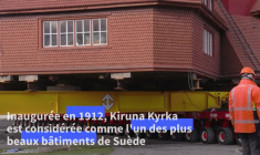 En Suède, l'église historique de Kiruna déménage sur des roulettes
