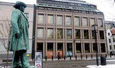 Vue générale de la banque centrale norvégienne, où se trouve le fonds souverain de la Norvège, à Oslo