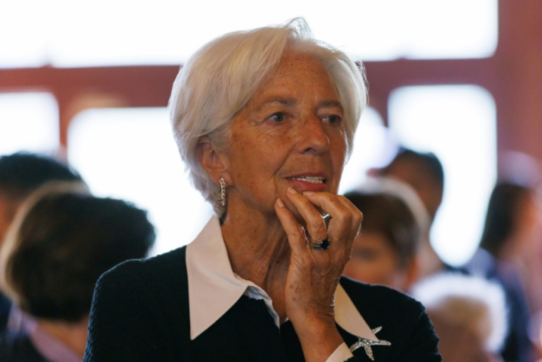 La présidente de la Banque centrale européenne (BCE), Christine Lagarde, le 20 mai 2025 à Banff, dans l'Alberta, au Canada. ( AFP / Cole Burston/ )