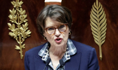 La ministre de l'Agriculture Annie Genevard, le 11 février 2026 à l'Assemblée nationale, à Paris ( AFP / STEPHANE DE SAKUTIN )