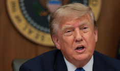 Donald Trump, le 31 juillet 2026, à Camp David ( GETTY IMAGES NORTH AMERICA / ANNA MONEYMAKER )
