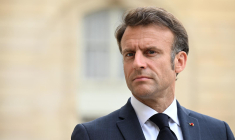 Emmanuel Macron, à Paris, le 28 juin 2023 ( AFP / EMMANUEL DUNAND )