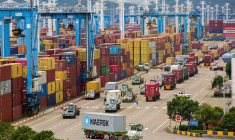 Port de Ningbo Zhoushan dans la province du Zhejiang, en Chine