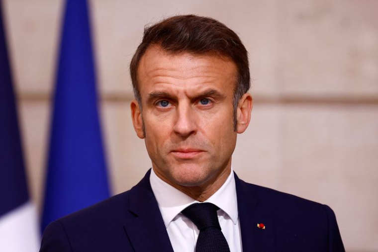 Le président français Emmanuel Macronlors d'une déclaration à la presse