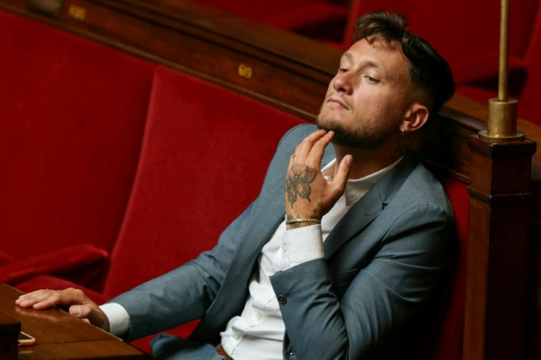 Le député LFI Raphaël Arnault à l'Assemblée nationale, le 3 juin 2025 à Paris ( AFP / Thomas SAMSON )