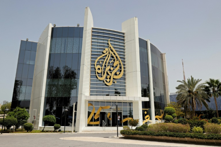 Le siègede la chaîne de télévision qatarie Al Jazeera, le 11 ai 2022 à Doha ( AFP / KARIM JAAFAR )