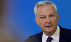 Bruno Le Maire, le 16 mai 2023, à Paris ( AFP / GEOFFROY VAN DER HASSELT )