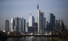 Vue du quartier bancaire de Francfort