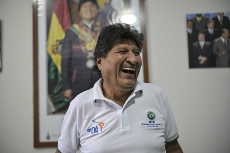 L'ancien président de la Bolivie, Evo Morales, lors d'une interview accordée à l'AFP à Lauca Ene, en Bolivie, le 23 juin 2026 ( AFP / MARTIN BERNETTI )