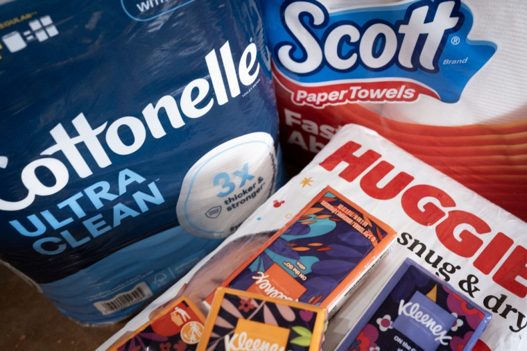 Kimberly-Clark commercialise notamment les marques Huggies et Cottonelle, avec des acquisitions récentes dans le domaines des laboratoires de santé ( GETTY IMAGES NORTH AMERICA / SCOTT OLSON )