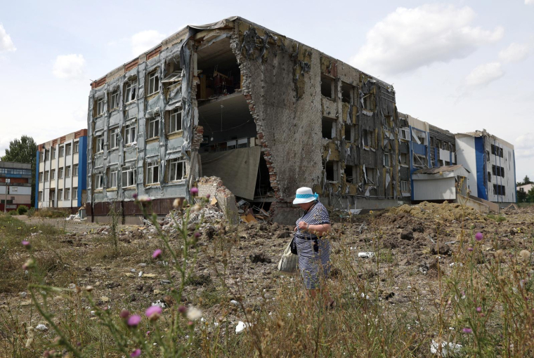 A Donetsk, en Ukraine, le 25 juillet 2022. ( AFP / ANATOLII STEPANOV )