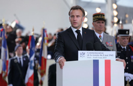 80th anniversary of the end of World War II in Europe, in Paris