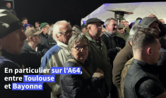 Colère agricole: le barrage persiste sur l'A63 près de Bordeaux